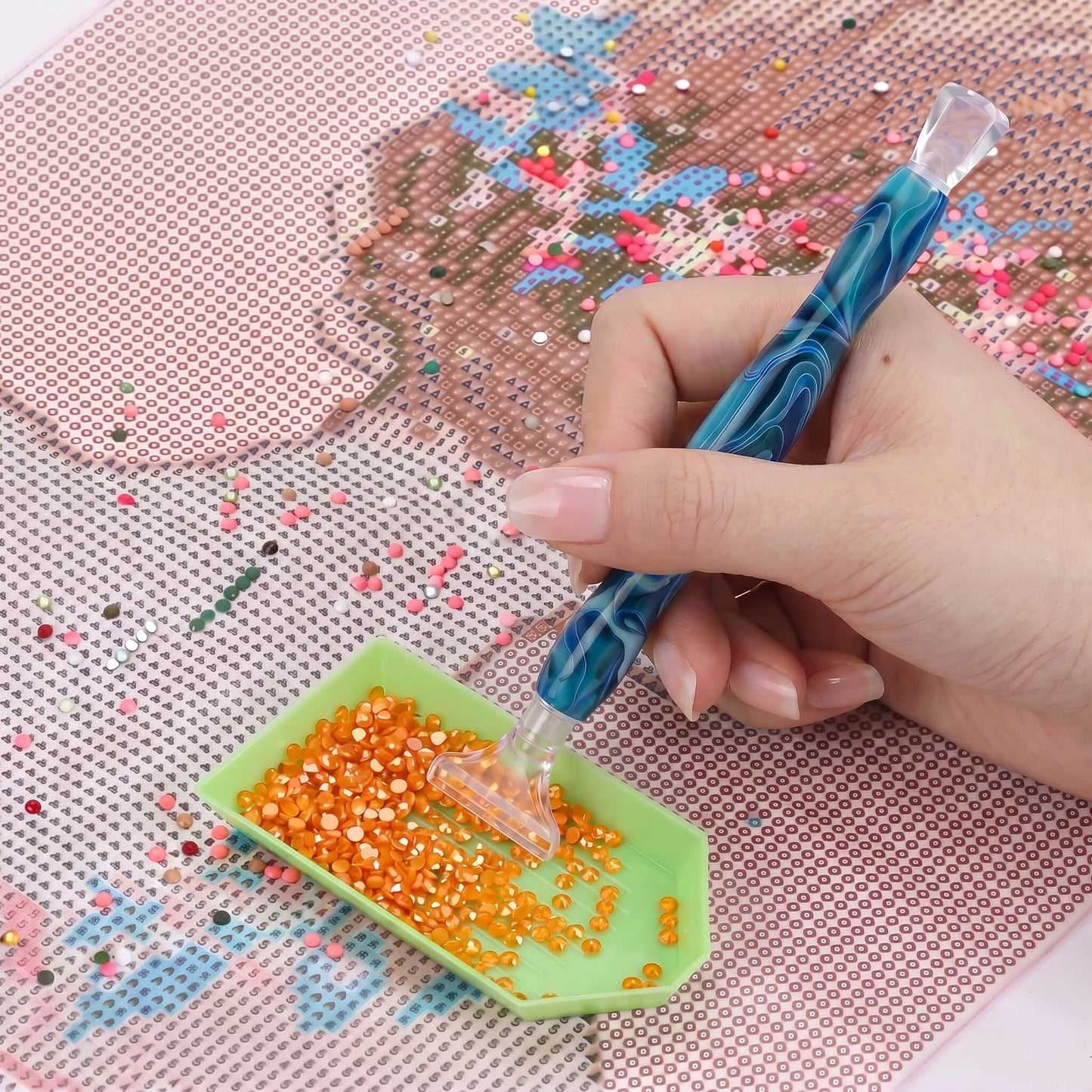 Diamond Art Blue Pen Set