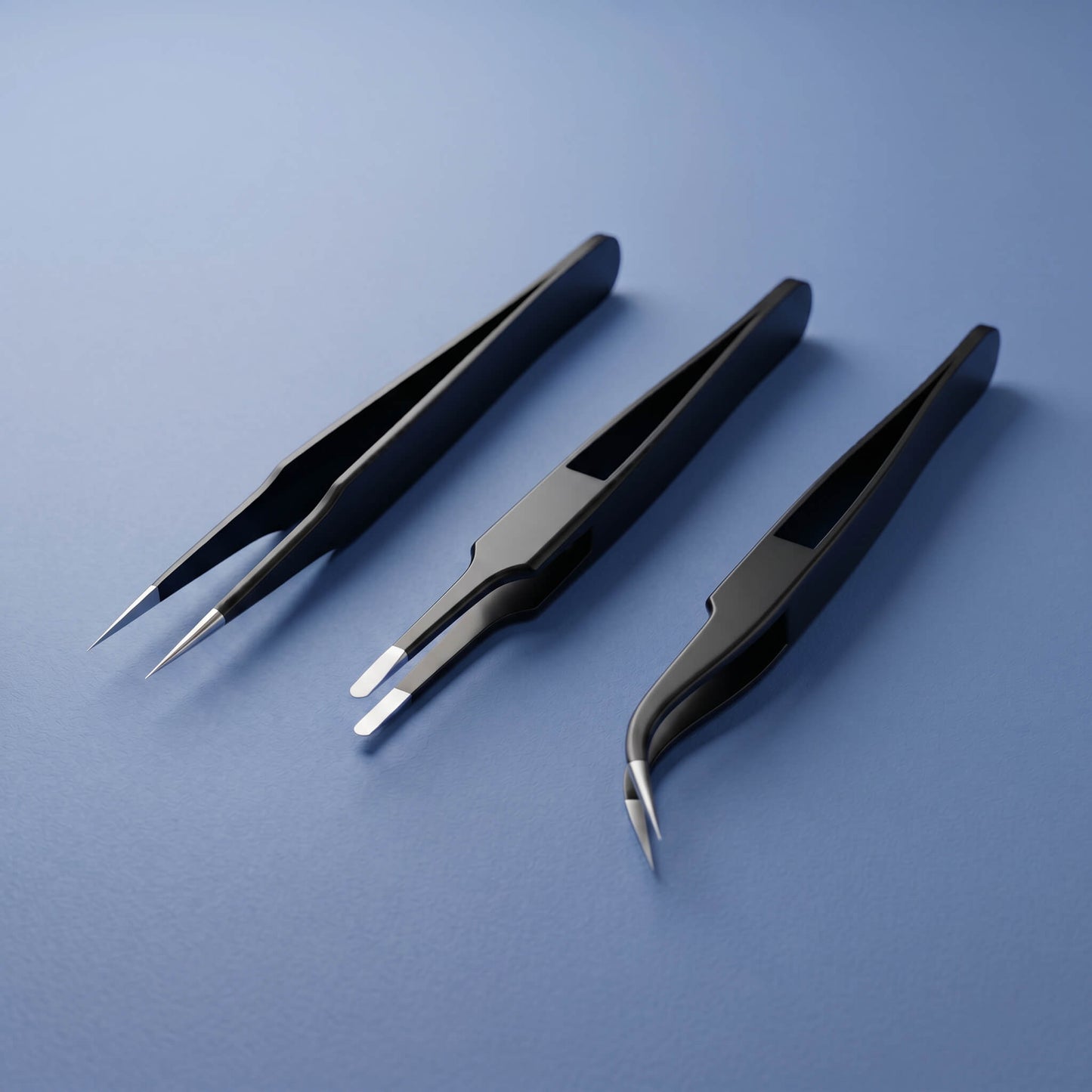 Precision Tweezers (Set of 3)