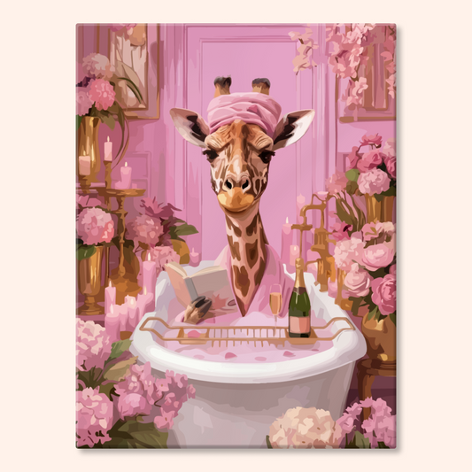 Bathing Giraffe