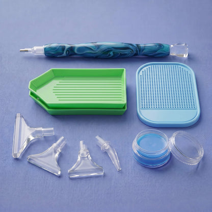 Diamond Art Blue Pen Set