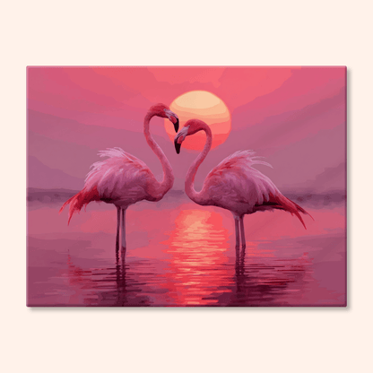 Flamingo Hearts