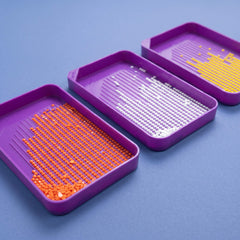 Diamond Art Purple Trays (Set of 10)