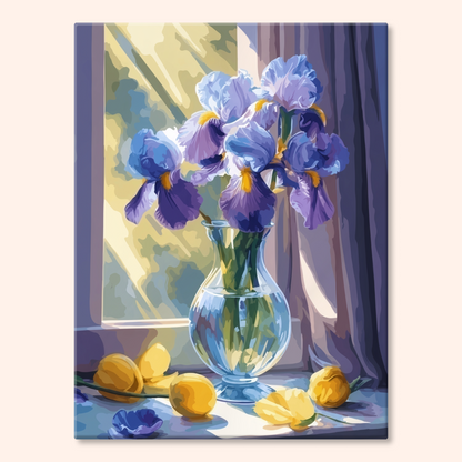 Sunlit Irises