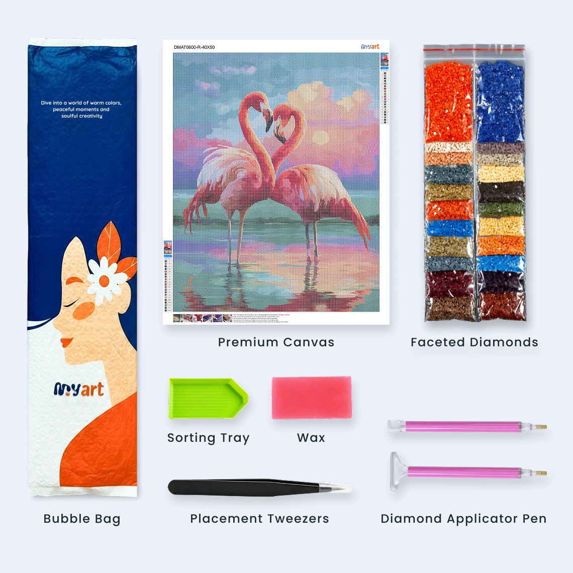 Sunset Flamingos