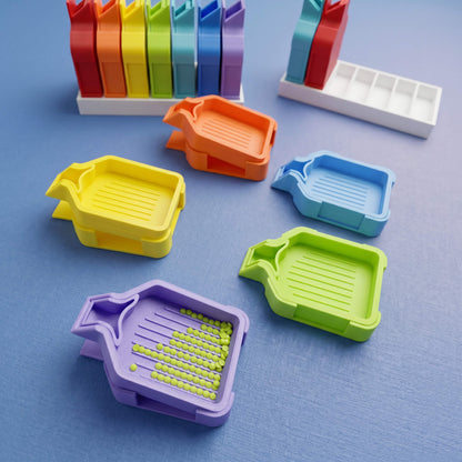 7 Mini Trays with Lids & Storage Base